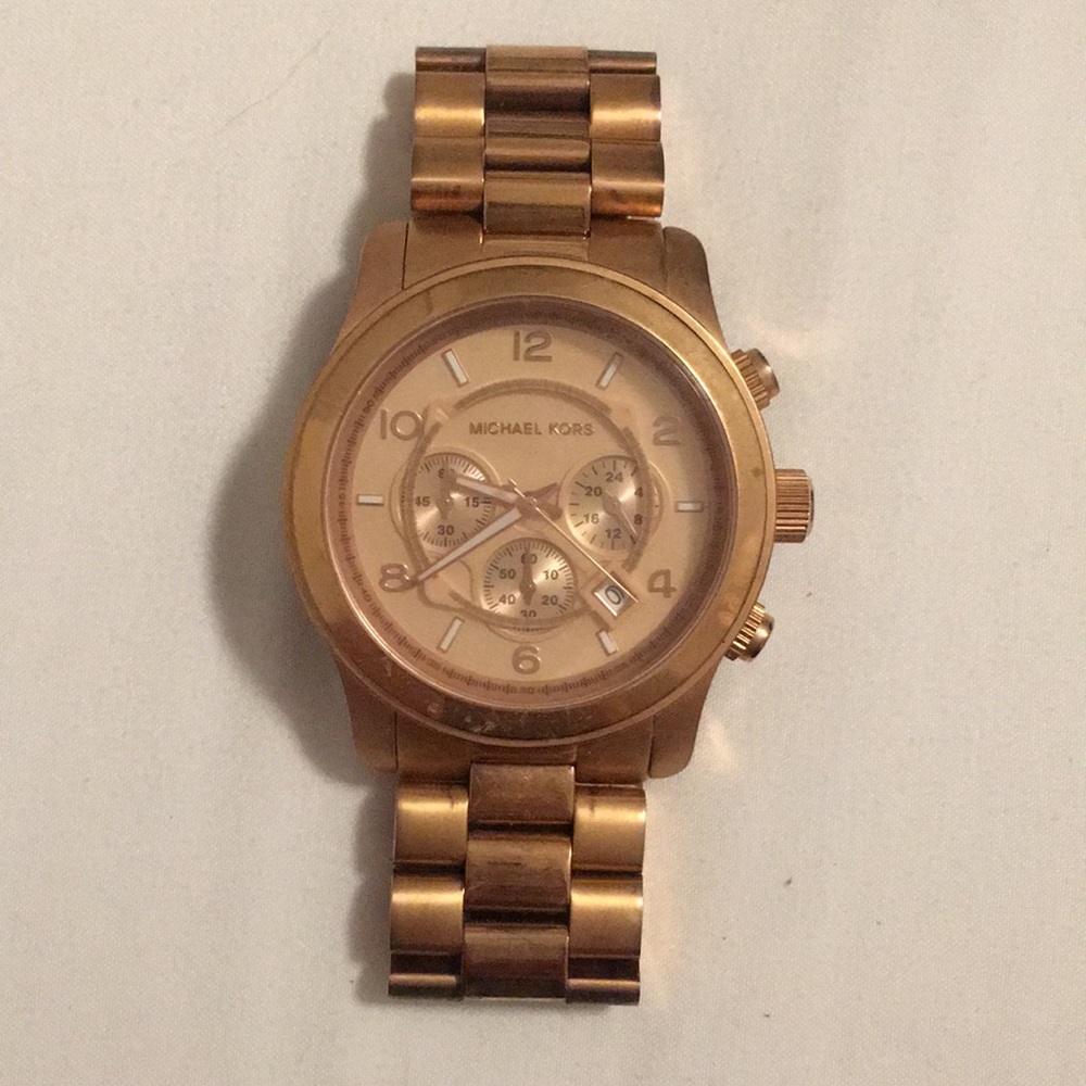 Rose Gold Michael Kors Oversized Watch
